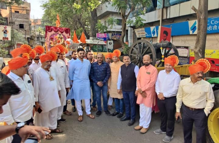 शिवमय वातावरणात पन्हाळगडावरील तोफ गाड्यांची शोभायात्रा मोठ्या उत्साहात पार पडली