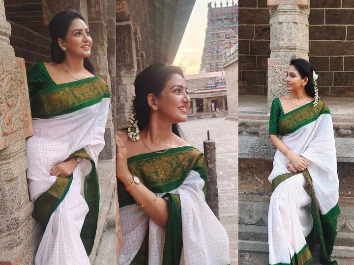 Pavani Reddy : பிக்பாஸ் நிகழ்ச்சி மூலம் பிரபலமான நடிகை பவானி ரெட்டி, தனது இன்ஸ்டாகிராம் பக்கத்தில் கோயிலிற்கு சென்ற சில புகைப்படங்களை பதிவிட்டுள்ளார்.