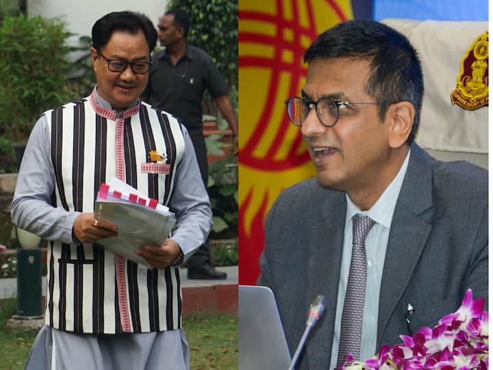 Collegium System Is Best: CJI Chandrachud Hours After Rijiju's 'Judges' Appointment Is Govt's Duty' Remark Collegium System Is Best: CJI Chandrachud Hours After Rijiju's 'Judges' Appointment Is Govt's Duty' Remark