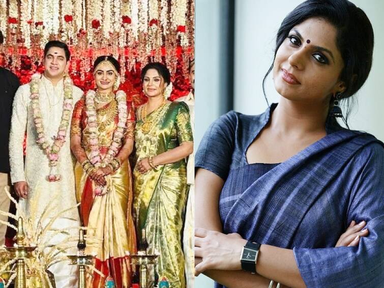 Papanasam movie actress Asha Sarath daughter uthara wedding video goes viral பாபநாசம் நடிகை ஆஷாசரத் மகளுக்கு திருமணம்.... கோலாகலமாக நடைபெற்ற விழா... திரையுலகினர் வாழ்த்து