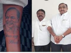 సీఎం కేసీఆర్ కు వీరాభిమాని - చేతిపై పచ్చబొట్టుతో సంబురం చూశారా!