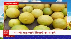 Saat Barachya Batmya : 7/12 : लिंबाचे दर वाढले ते गारपिटीने फळबागांचं नुकसान : सात बाराच्या बातम्या