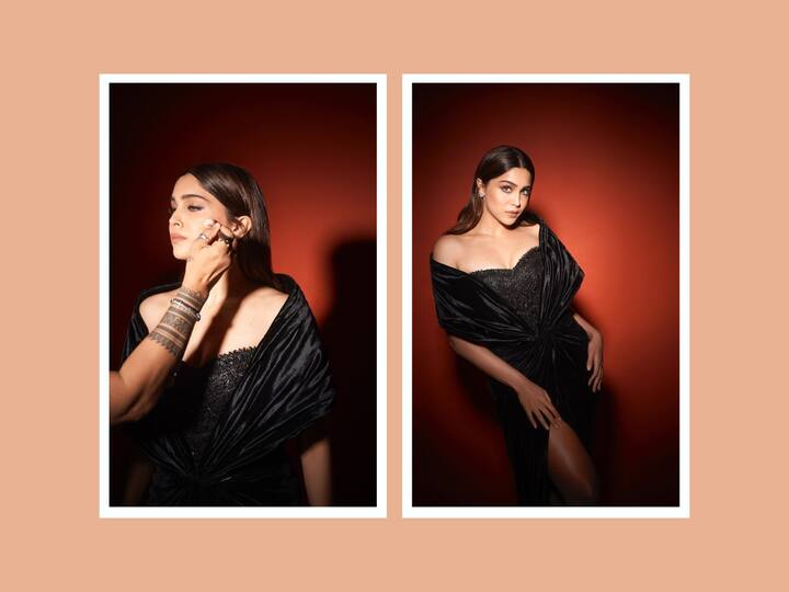 Sharvari Wagh shared a series of pictures on Instagram wearing a lovely black gown and netizens could not keep calm. Take a look at her gorgeous outfit.