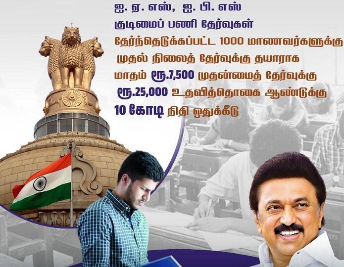 TN budget 2023: ஐஏஎஸ், ஐபிஎஸ் தேர்வுக்குத் தயாராகும் மாணவர்களுக்கு ரூ.25 ஆயிரம் உதவித்தொகை: முழு விவரம்