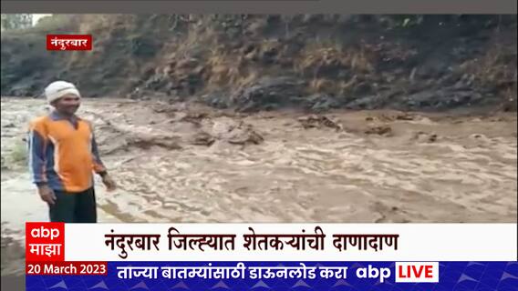 Nandurbar  Unseasonal Rain  :  अवकाळी पावसामुळे सातपुड्यातील नद्यांना पूर, शेतकऱ्यांची दाणादाण