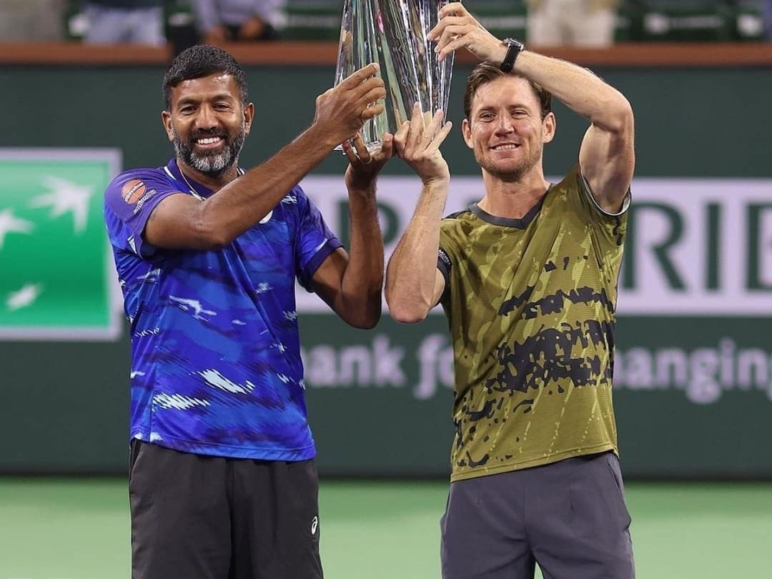 Rohan Bopanna becomes oldest player to win ATP Masters 1000 title with his partner Ebden Rohan Bopanna : टेनिसपटू रोहन बोपन्नाने रचला इतिहास,  इंडियन वेल्स एटीपी मास्टर्स 1000 स्पर्धेच्या जेतेपदावर कोरलं नाव