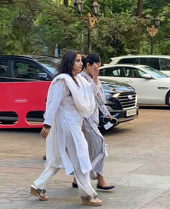 Vidya Balan was also spotted arriving for the prayer meet.