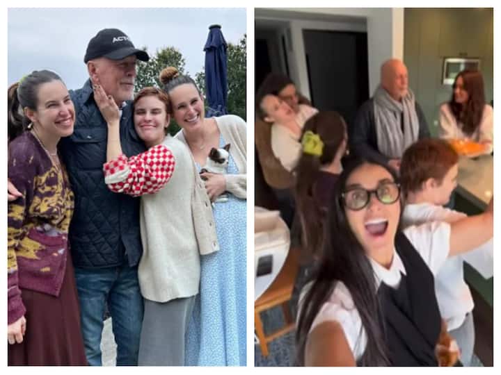 Demi Moore Gives A Glimpse Of Bruce Willis Birthday Celebration With His Family, Watch Demi Moore Gives A Glimpse Of Bruce Willis Birthday Celebration With His Family, Watch