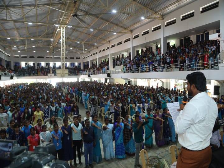world water day 2023 5 thousand girl student pledge for save water in future World Water Day: உலக தண்ணீர் தினம்; மதுரையில் 5 ஆயிரம் மாணவிகள் உறுதிமொழி