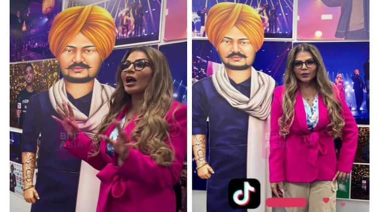 bollywood drama queen rakhi sawant video talking to sidhu moose wala statute watch here Sidhu Moose Wala: ਸਿੱਧੂ ਮੂਸੇਵਾਲਾ ਦੇ ਬੁੱਤ ਨਾਲ ਗੱਲਾਂ ਕਰਦੀ ਨਜ਼ਰ ਆਈ ਰਾਖੀ ਸਾਵੰਤ, ਬੋਲੀ- 'ਪਾਜੀ ਤੁਸੀਂ ਲੈਜੇਂਡ ਹੋ'