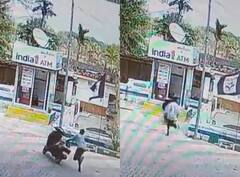 Kick ਮਾਰਦੇ ਹੀ ਸਕੂਟੀ ਬੇਕਾਬੂ ਹੋ ਗਈ, ਸ਼ੀਸ਼ਾ ਤੋੜ ਕੇ ATM ਅੰਦਰ ਵੜ੍ਹੀ, ਵੀਡੀਓ ਵਾਇਰਲ