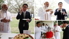 PM Modi : पंतप्रधान मोदींना पाणीपुरीचा मोह अनावर, जपानच्या पंतप्रधानांसह मारला पाणीपुरीवर ताव, लस्सीचाही आस्वाद; पाहा फोटो