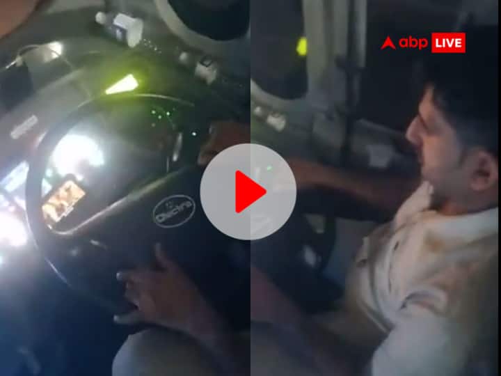 social media viral video pune Bus driver watching Phone during Driving watch video Watch: पुणे में मोबाइल पर फिल्म देखते हुए बस चला रहा था ड्राइवर, वीडियो सामने आने पर लोगों ने दी ऐसी प्रतिक्रिया