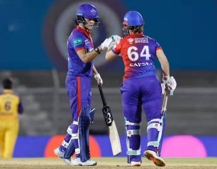 WPL 2023: DC-W won the match against UPW-W in Match 20 at Brabourne Stadium see in pics UPW-W vs DC-W: દિલ્હી કેપિટલ્સે યૂપી વોરિયર્સને 5 વિકેટથી હરાવ્યું, ફાઈનલમાં બનાવ્યું સ્થાન