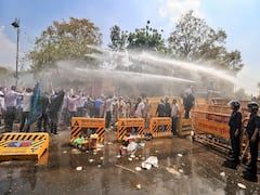Rajasthan: Police Use Water Cannons On Doctors Protesting Against Right To Health Bill. In Pics
