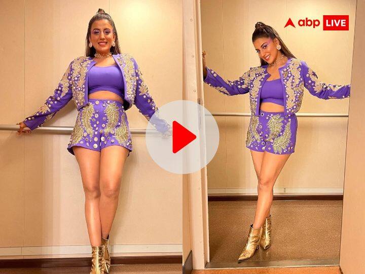 Akshara Singh latest Video Akshara Singh latest instagram dance on bhojpuri song goes viral Video: भोजपुरी एक्ट्रेस अक्षरा सिंह ने पर्पल परी बन चुराया दिल, एक्सप्रेशन पर फिदा हुए फैंस