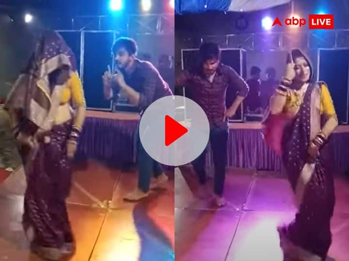 Devar Bhabhi Dance Video viral Bhabhi dance with devar on Chat Par Soya Tha Behnoi famous song video  goes viral Video:  Video: 'छत पर सोया था बहनोई'  गाने पर देवर-भाभी का जोरदार डांस, तारीफ करते नहीं थक रहे हैं यूजर्स