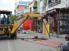 Photo : छ.संभाजीनगरच्या सिडकोतील विविध ठिकाणी अतिक्रमणे काढली, पाहा फोटो