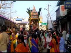 காஞ்சிபுரம் யதோத்தக் காரி பெருமாள் கோவில் பங்குனி மாத தேர் உற்சவம்