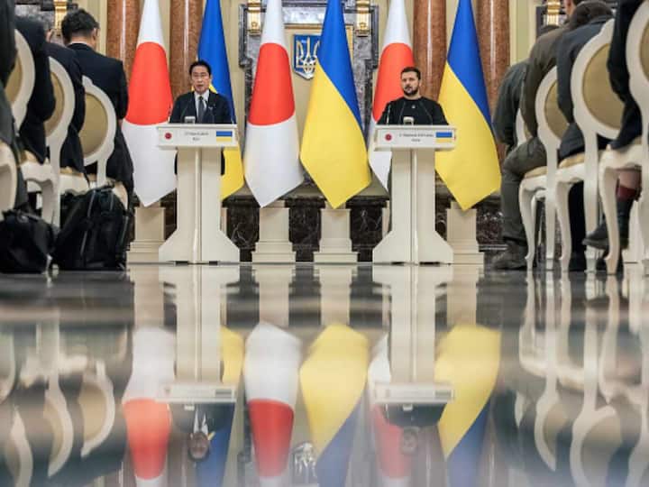 In Bucha, Kishida laid a wreath outside a church before observing a moment of silence. 'As I step foot in Bucha today, and witness all the brutality that took place here, I have a strong sentiment of indignation,' AFP quoted the PM as saying.