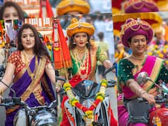 Girgaon Shobha Yatra : मुंबईच्या गिरगावमध्ये शोभायात्रेत महिलांची बुलेटस्वारी!