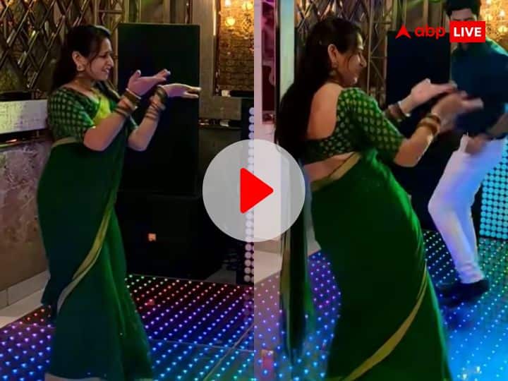 Devar Bhabhi Viral Dance Video on Haryanvi song Bhabhi Devar dance went viral Video: भाभी ने देवर संग डांस फ्लोर पर मचाया धमाल, केमिस्ट्री देख लोग जमकर कर रहे हैं तारीफ, देखें वीडियो