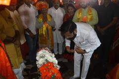 Thane Gudi Padwa:  ठाण्यातील नववर्ष स्वागत यात्रेत मुख्यमंत्री एकनाथ शिंदे सहभागी, मुख्यमंत्र्यांकडून स्वागतयात्रेतील पालखीवर पुष्पवृष्टी