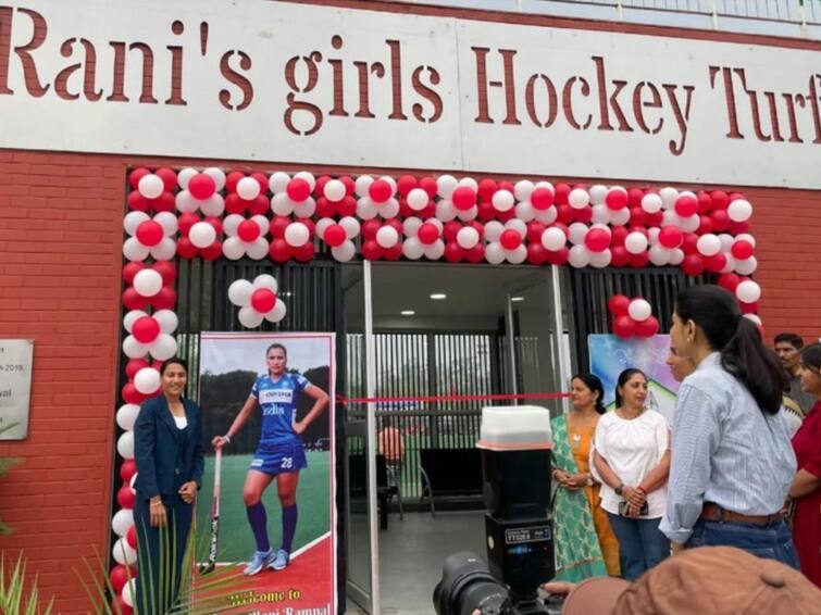 Star Indian Hockey player Rani Rampals name given to Rae Bareli Hockey Stadium  Rani Rampal : इंडियन हॉकी स्टार रानी रामपालचा अनोखा सन्मान, रायबरेली हॉकी स्टेडियमला दिलं नाव