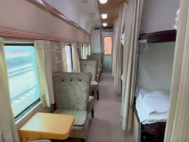 Indian Railways Share video of Northeast Bharat Gaurav Train inside view know his facility fare and other Indian Railways: इस ट्रेन के आगे लग्जरी होटल भी फीके, लाइब्रेरी से लेकर रेस्टोरेंट जैसी सुविधाएं, देखें वीडियो 