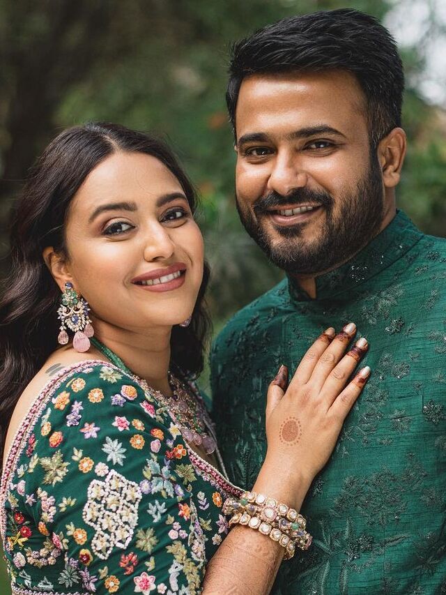 Swara Bhasker Twirls In A Green Lehenga With Husband Fahad Ahmad