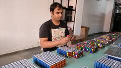 4212 रुबिक क्यूबद्वारे सर्वात मोठी साईंची प्रतिमा, इंडिया बुक ऑफ रेकॉर्डमध्ये नोंद