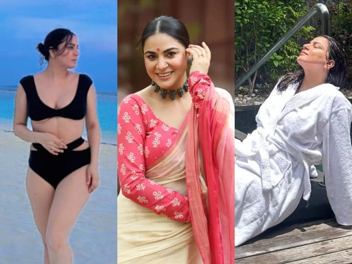 Shraddha Arya Bikini Look: टीवी की दुनिया की जानी मानी एक्ट्रेस श्रद्धा आर्या इन दिनों मालदीव में अपने वेकेशन को एंजॉय कर रही है. एक्ट्रेस ने लगातार अपनी तस्वीरों को फैंस के बीच शेयर किया है.