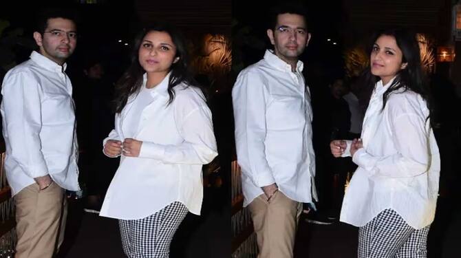 Parineeti-chopra-and-raghav-chadha-dating-each-other-spot-outside-the-restaurant  | Parineeti Chopra: ਰਾਘਵ ਚੱਢਾ ਨੂੰ ਡੇਟ ਕਰ ਰਹੀ ਹੈ ਪਰੀਨਿਤੀ ਚੋਪੜਾ? ਰੈਸਟੋਰੈਂਟ ਦੇ  ਬਾਹਰ ਇਕੱਠੇ ਆਏ ਨਜ਼ਰ, ਫੋਟੋਆਂ ...