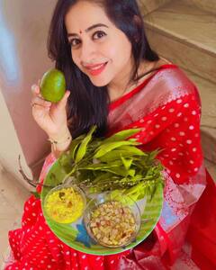 స్వాతి దీక్షిత్ ఉగాది పచ్చడి - అచ్చ తెలుగు పడుచువలె అందంగా ముస్తాబైన బిగ్ బాస్ బ్యూటీ