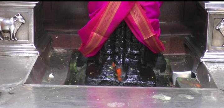 मंदिर समितीचे व्यवस्थापक बालाजी पुदलवाड यांच्या हस्ते सपत्नीक पहिली चंदन उटी पूजा काल गुढीपाडव्याला रात्री साडेबारा वाजता झाल्यानंतर आजपासून भाविकांसाठी या पूजेची सुरुवात झाली आहे