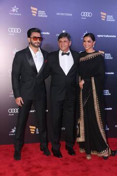 Ranveer Singh ने Deepika Padukone के पापा प्रकाश पादुकोण के साथ दिया पोज, तस्वीरों में दिखी ससुर-दामाद की स्पेशल केमेस्ट्री