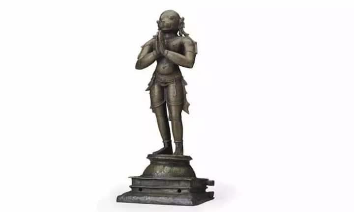 Anjaneya statue was recovered from Australia by Anti-Idol Theft Unit police TNN 11 ஆண்டுகளுக்கு முன்பு திருடப்பட்ட ஆஞ்சநேயர் சிலை ஆஸ்திரேலியாவில் இருந்து மீட்பு