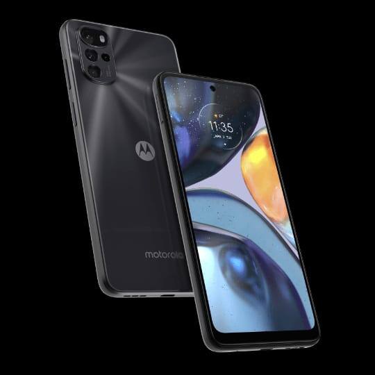 MOTO G22 में 6.5 इंच की मैक्स विजन डिस्प्ले है. फोन MediaTek Helio G37 प्रोसेसर और 64GB की इंटरनल स्टोरेज के साथ आता है. इसके अलावा, मोबाइल में 8MP सेल्फी कैमरा और 50MP का क्वाड रियर कैमरा सेटअप है. डिवाइस में 5000mAh की बैटरी दी गई है. आप इस फोन कोकेवल 9,499 रुपये में खरीद सकते हैं.