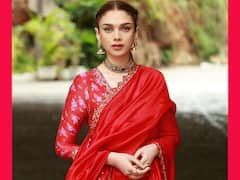 Aditi Rao Hydari's Red Anarkali Makes Her Seem Like A True Princess - SEE PICS