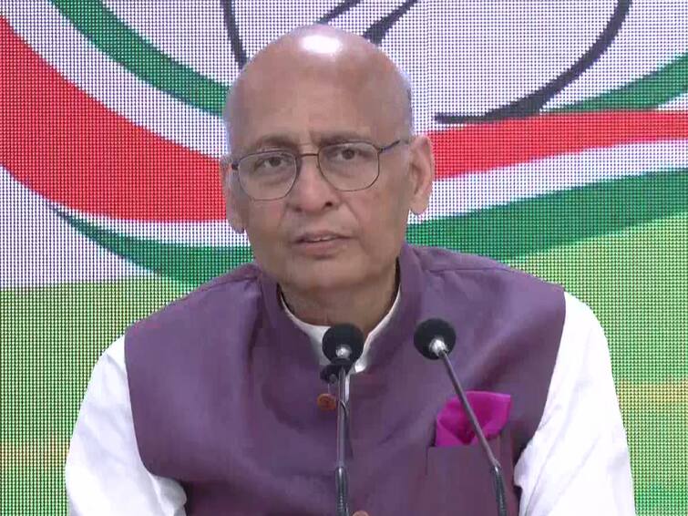 RahulGandhi Disqualified Congress leader Abhishek Manu Singhvi Press Meet Abhishek Manu Singhvi: ராகுலின் குரலை அரசு ஒடுக்குகிறது; சட்டத்தின் மீது முழு நம்பிக்கை உள்ளது- காங்கிரஸ் மூத்த தலைவர்