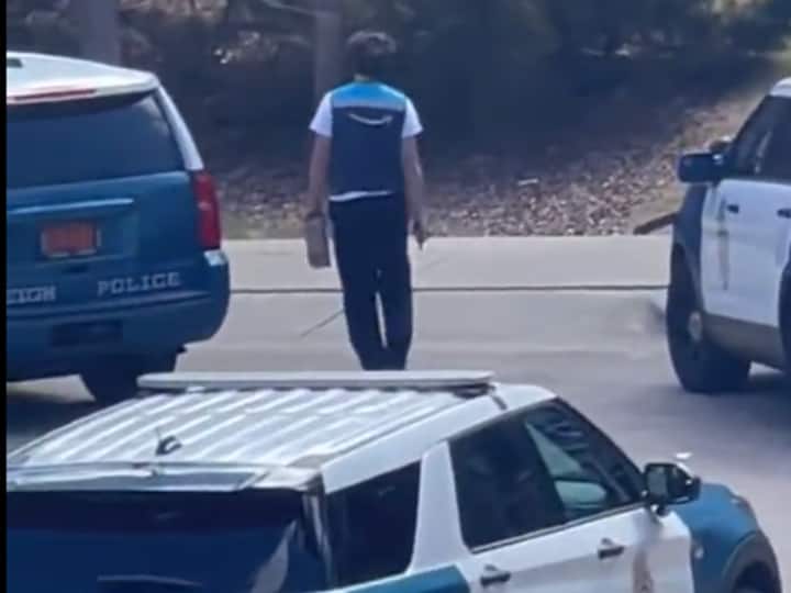 US North Carolina armed police during standoff amazon delivery boy