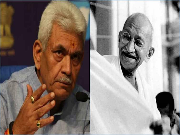 Gandhi Had No Law Degree Jammu And Kashmir Lt Governor Manoj Sinha says சட்டப்படிப்பில் காந்தி பட்டம் பெறவில்லை... அதிர்ச்சி அளித்த ஜம்மு காஷ்மீர் துணை நிலை ஆளுநர் மனோஜ் சின்ஹா..!