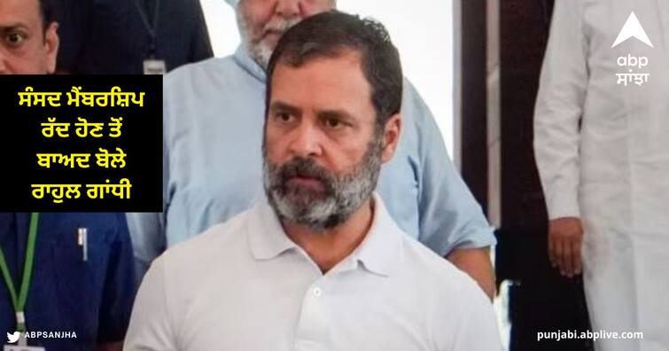 Rahul Gandhi First Reaction : Rahul Gandhi spoke after the rejection of his membership in Parliament – ‘I am ready to pay any price’