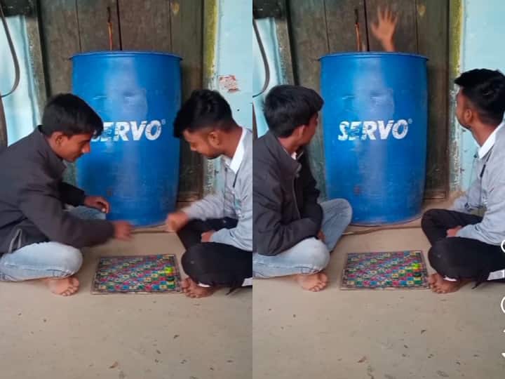 Two Friends Play Ludo Without Dice With Funny Jugaad Viral Video पासा