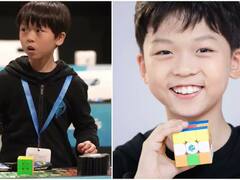 கியூப் விளையாட்டில் புதிய சாதனை.. கின்னஸ் சாதனை படைத்த 9 வயது சீன சிறுவன்..