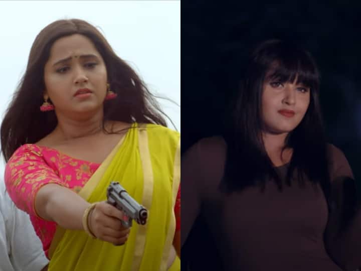 Bhojpuri Actress Kajal Raghwani Film Naam Badnaam Trailer Out See Actress Gangster look Naam Badnaam: गैंगस्टर बनी खेसारी की हीरोइन, Kajal Raghwani के एक्शन सीक्वेंस देख भूल जाएंगे 'पठान' की दीपिका पादुकोण