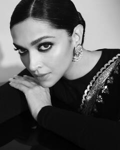 Deepika Padukone Pics: ब्लैक साड़ी और कातिल निगाहें, दीपिका पादुकोण का ये क्लासिक लुक चुरा लेगा आपका दिल