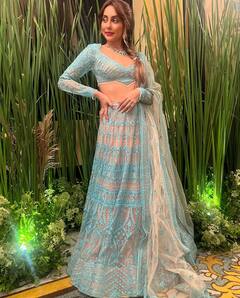 Anusha Dandekar Dazzles In A Falguni Shane Peacock Lehenga; See Pics