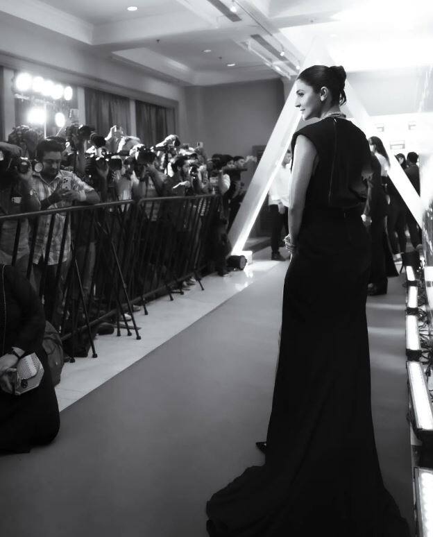 Anushka Sharma recently shared pictures in a black outfit
