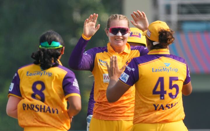 Purple Cap holder in WPL 2023: UP Warriorz star spinner Sophie Ecclestone (16 wickets in 9 games) is currently the highest wicket-taker in WPL 2023. UP were knocked out of the tournament in WPL Eliminator.